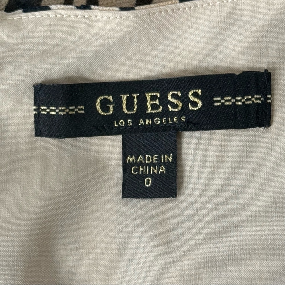 Guess Black and Tan Animal Print Romper. Size 0 - Picture 8 of 12